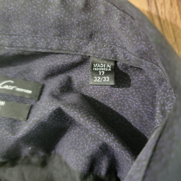 Kenneth Cole New York Non Iron Slim Fit Collar Dress Shirt - Mens Size 17 32/33 - Picture 6 of 10